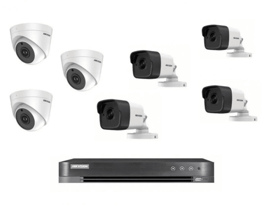 🛡️ نظام المراقبة الاحترافي من Hikvision – باقة 7 كاميرات بدقة 8 ميجا بكسل 4K مع جهاز تسجيل 8 قنوات - MadinahTaif Store