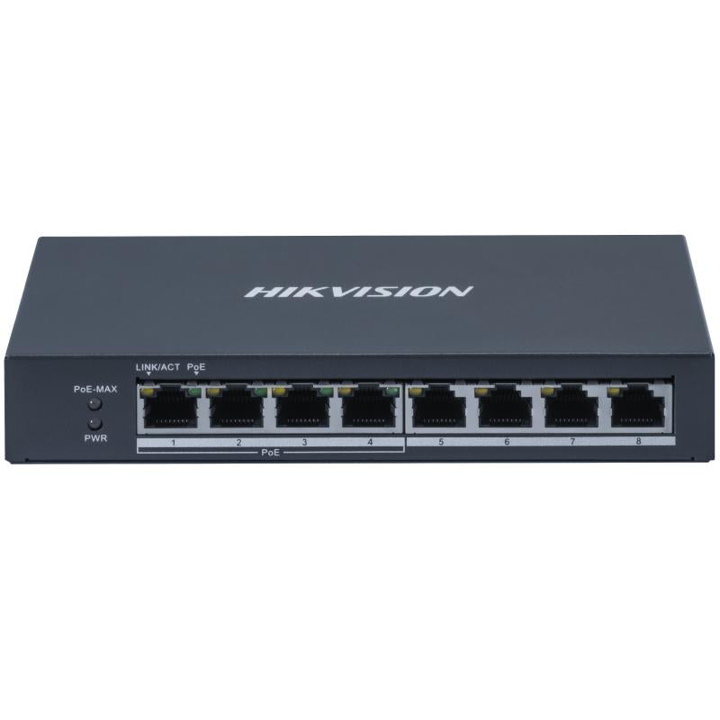 سويتش PoE هيك فيجن غير مُدار 4 منافذ Gigabit بقدرة 60 واط DS-3E0508P-O - MadinaTaif