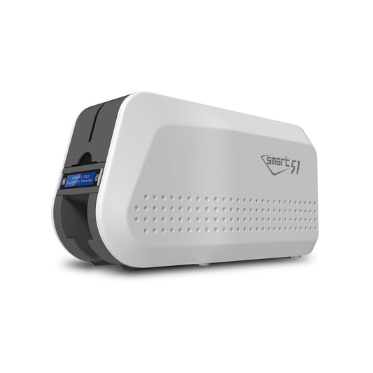 🖨️ طابعة الكروت البلاستيكية SMART 51D – طباعة على الوجهين بجودة عالية - MadinahTaif Store