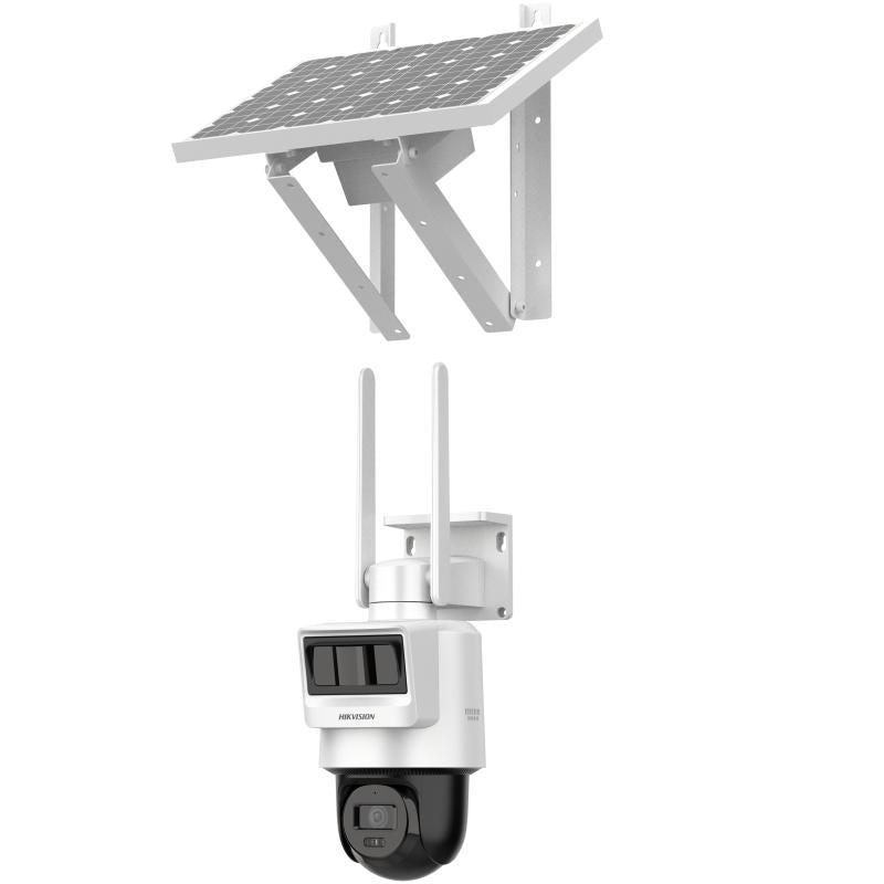 طقم كاميرا PT تعمل بالطاقة الشمسية بدقة 4 ميجابكسل مع شريحة 4G هيك فيجن DS-2DE2C400IWG-K/4G/C05S10 - MadinaTaif