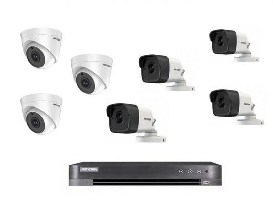7 8-megap cameras, internal or external, according to your choice + 8-channel recording device (4K)